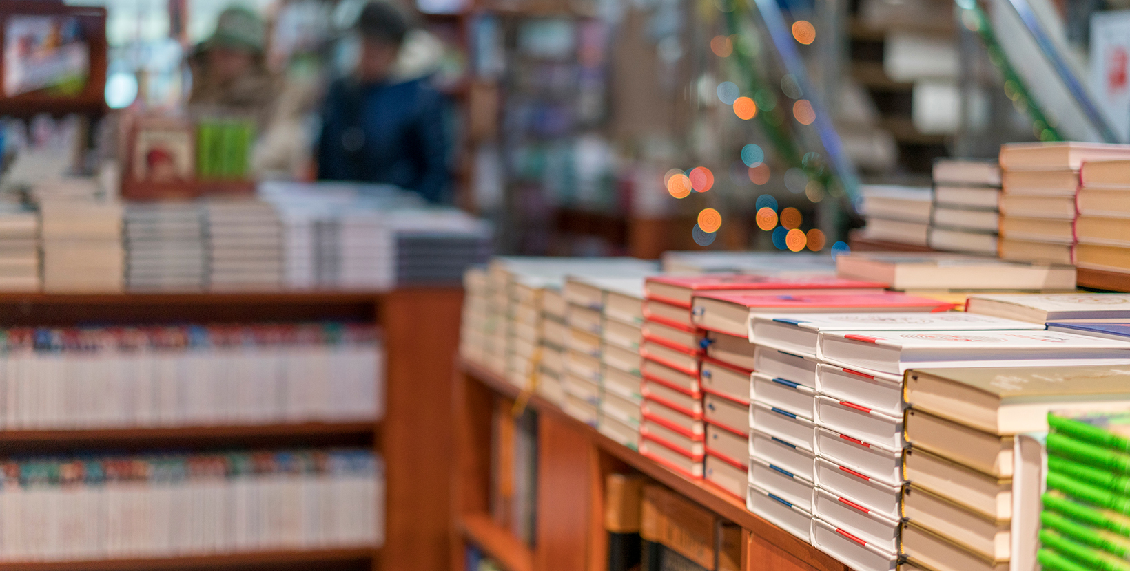 image of Abstract Blur people at book store in shopping mall for background usage