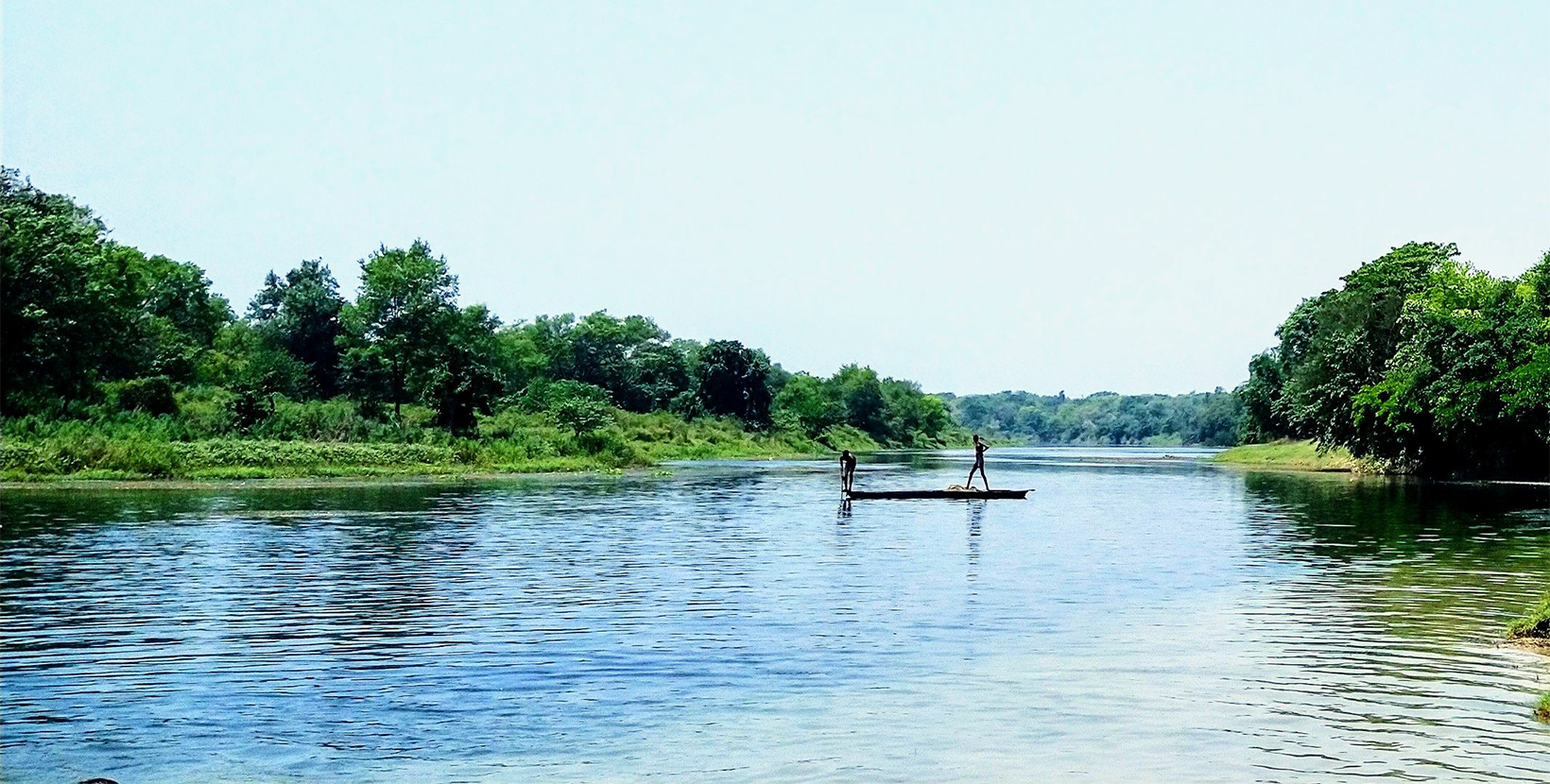 Fishing View from gomti river,India