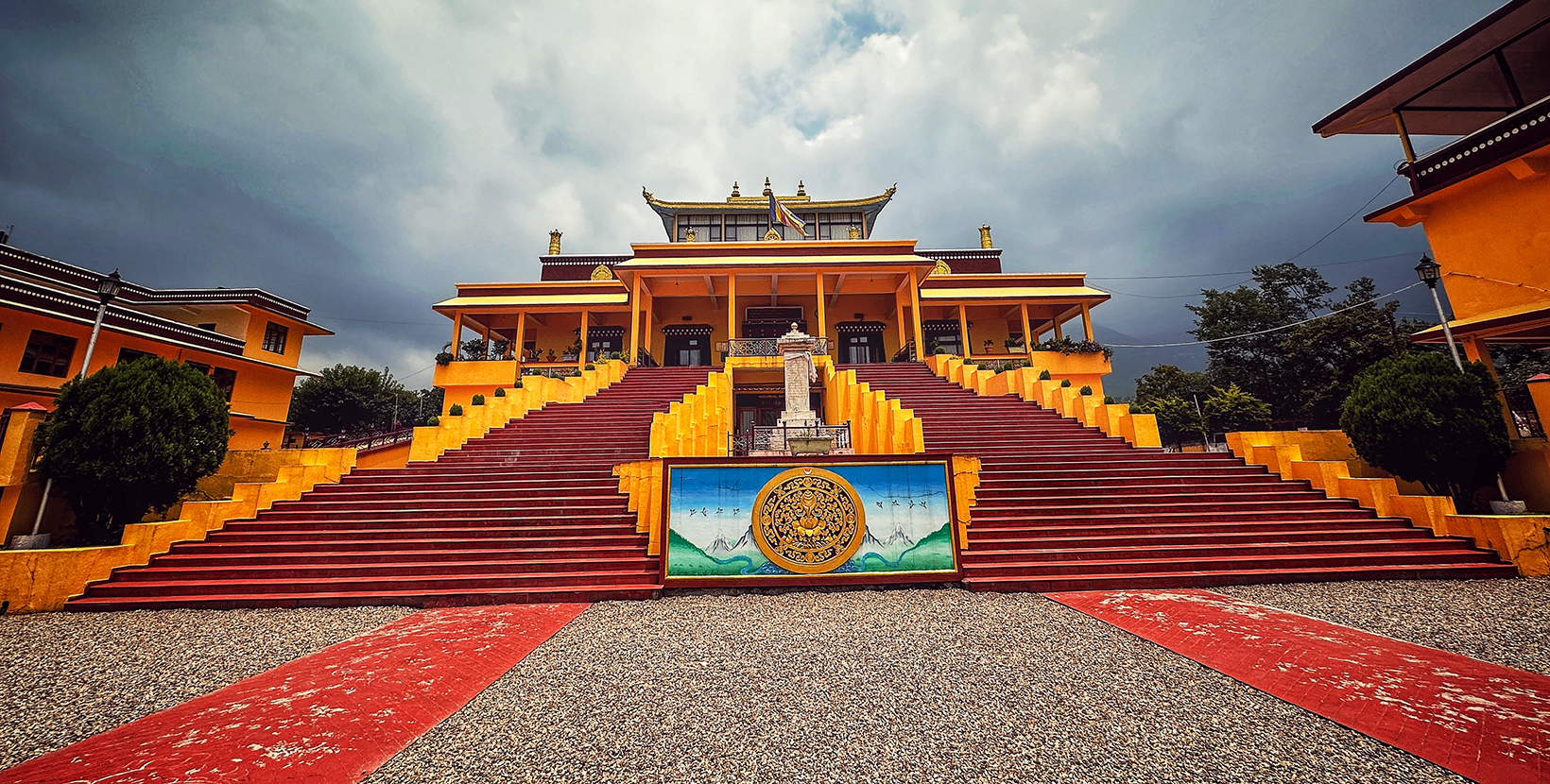 Namgyal Monastery (also often referred to as "Dalai Lama's Temple") is currently located in mcleod gang, Dharamshala, Himachal Pradesh, India. Another name for this temple is Namgyal Tantric College.