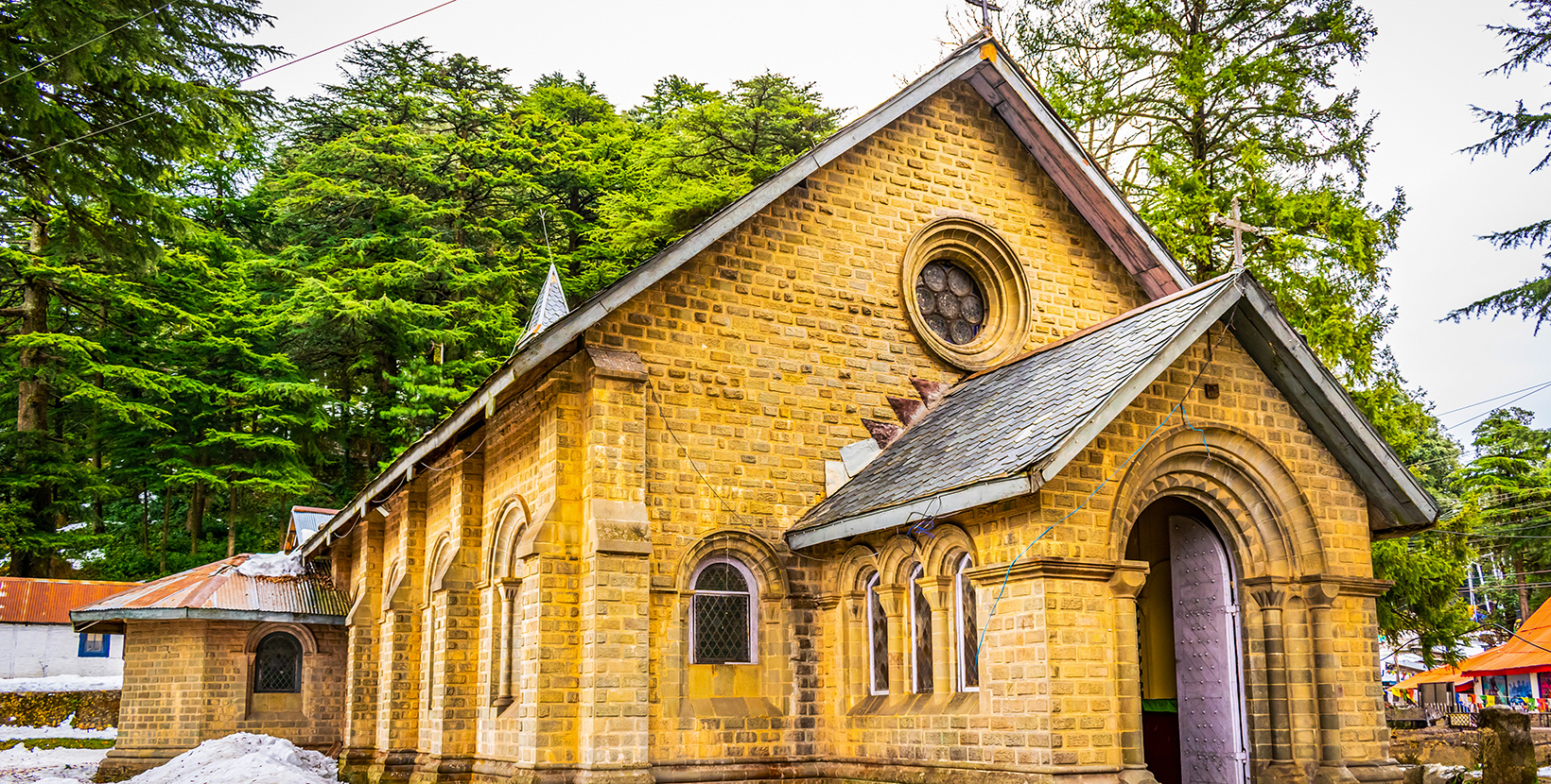 St. John's Church situated near Gandhi chowk at Dalhousie, Himachal Pradesh, India.