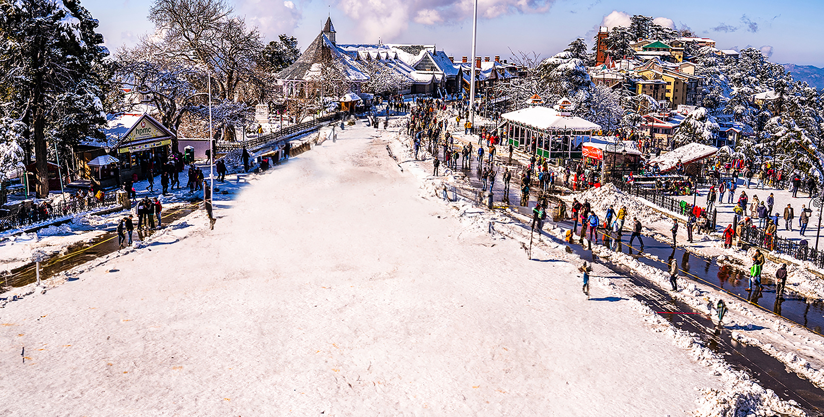 Mall Road is the main street in Shimla, the capital city of Himachal Pradesh, India. Constructed during British colonial rule, the Mall road is located a level below the ridge.