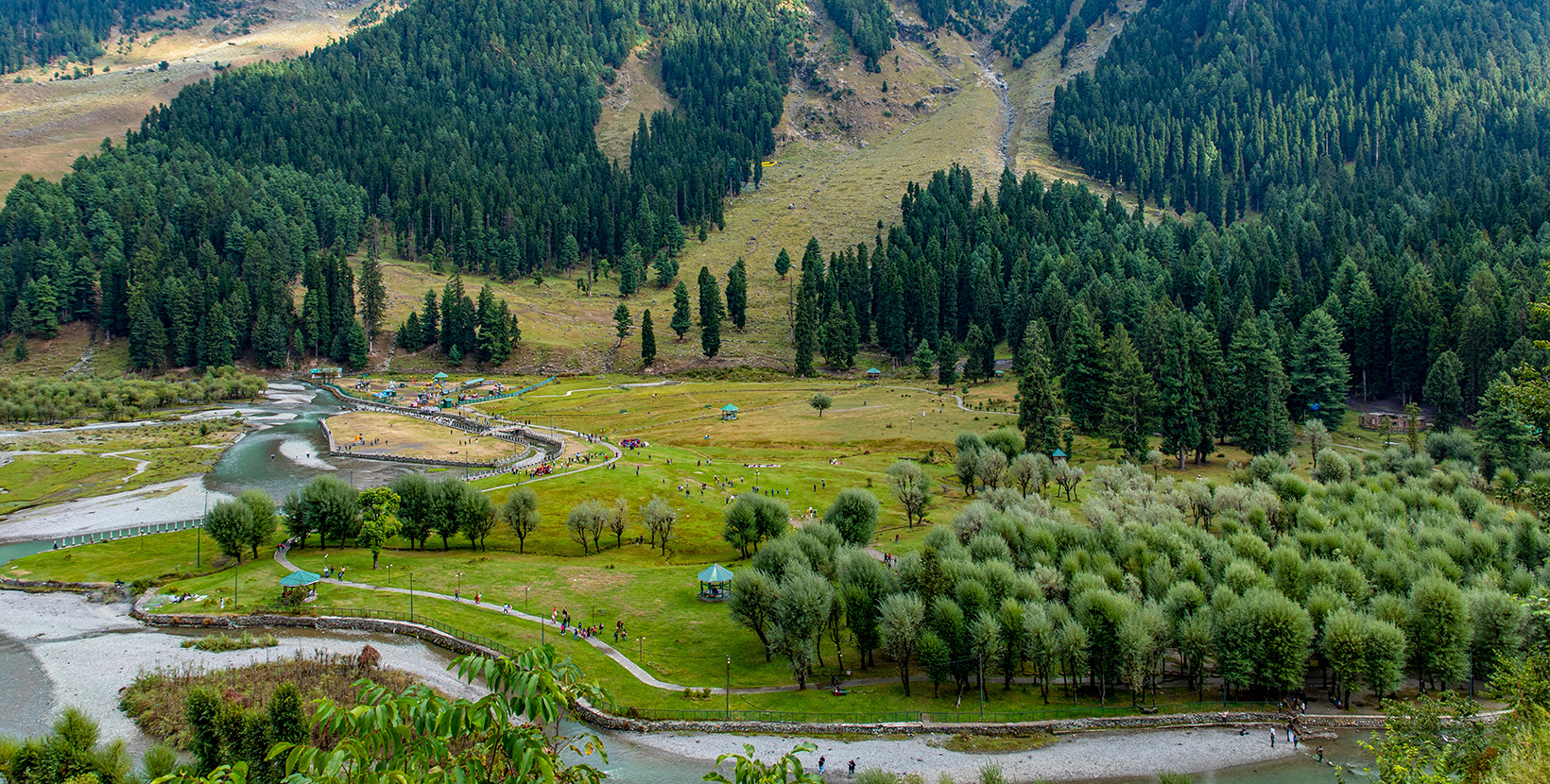 Betaab Valley or Betab Valley is a very popular tourist destination near Pahalgam in Jammu and Kashmir, India. 