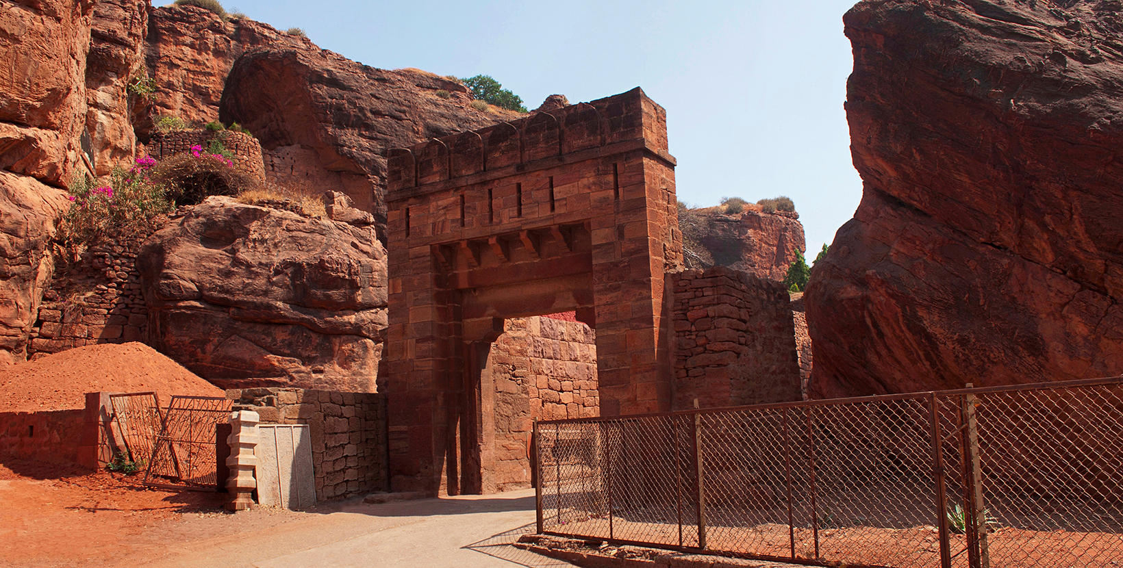 Entance of the Badami fort, North, Badami, Karnataka.