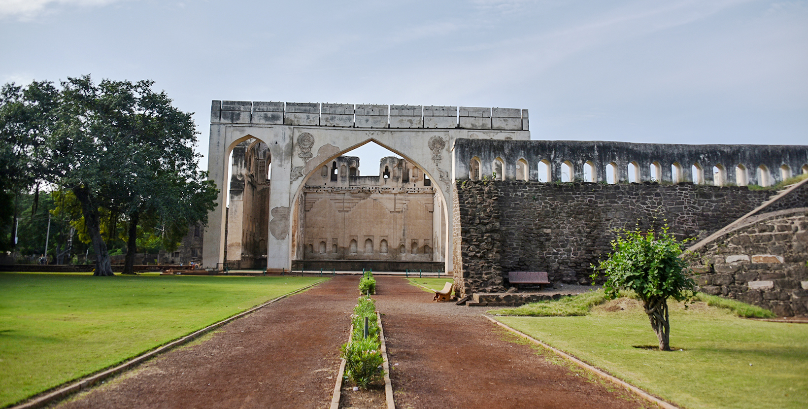 Gagan Mahal Palace in Bijapur , Karnataka, India