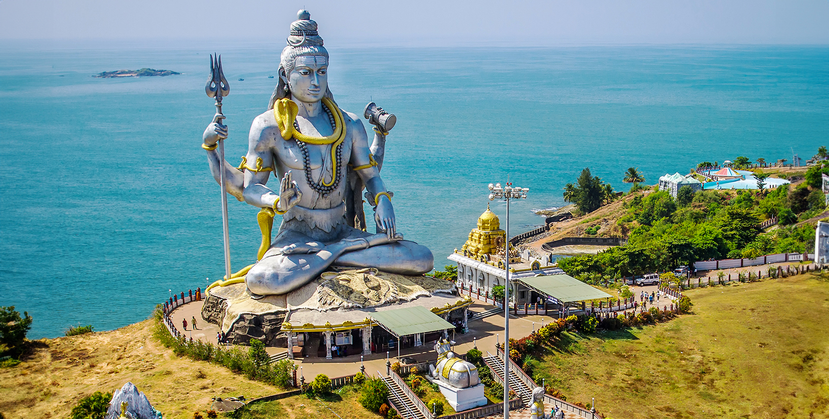 Statue of Lord Shiva in Murudeshwar Temple in Karnataka, India