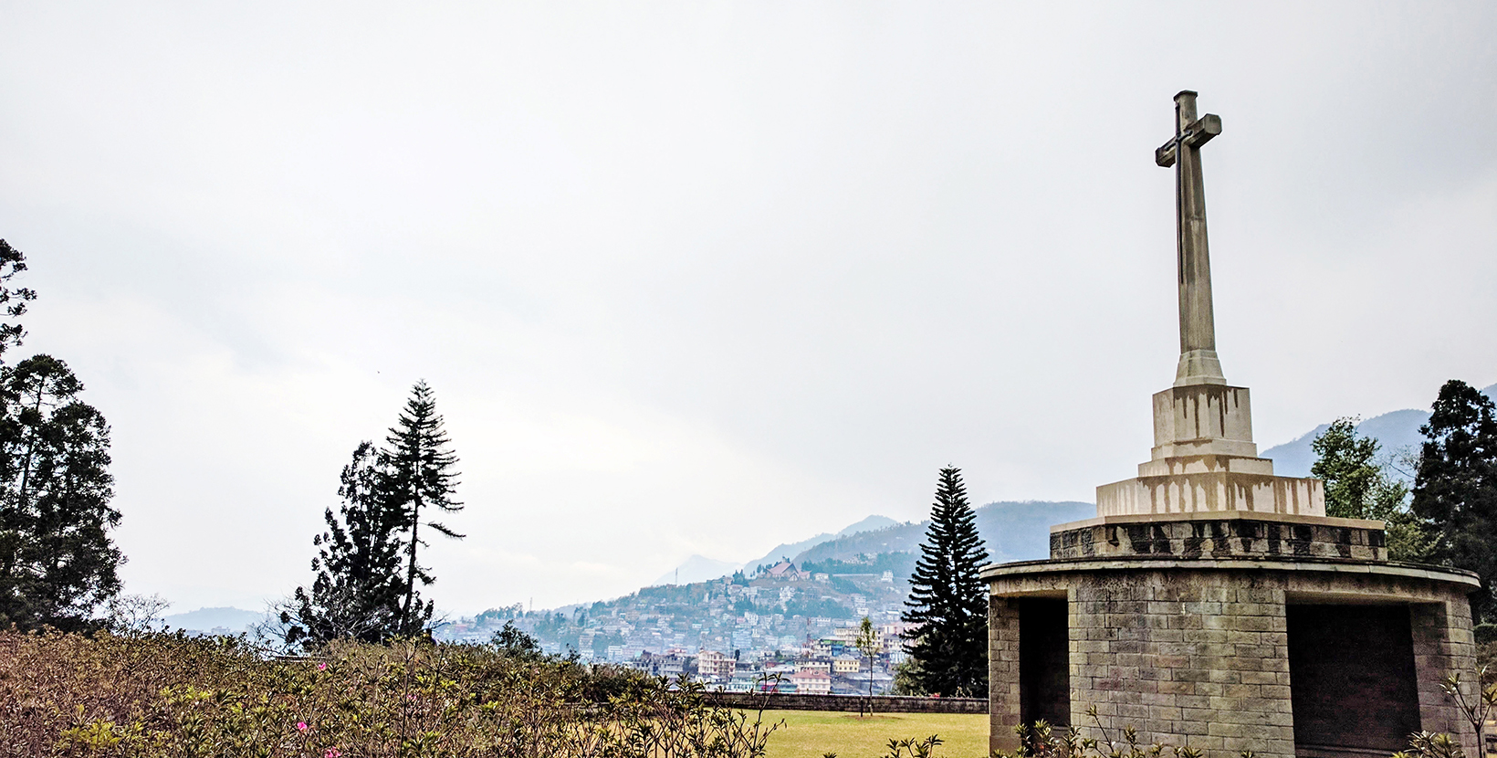 A view of the Kohima War Cemetery, Nagaland