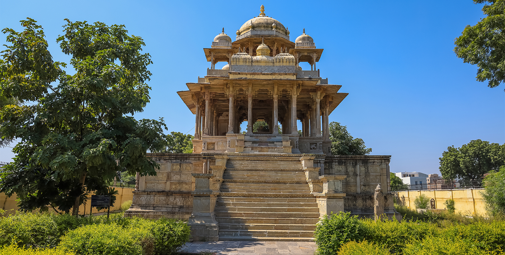 Historic 84 pillared Cenotaph in Bund city , Rajasthan, India.