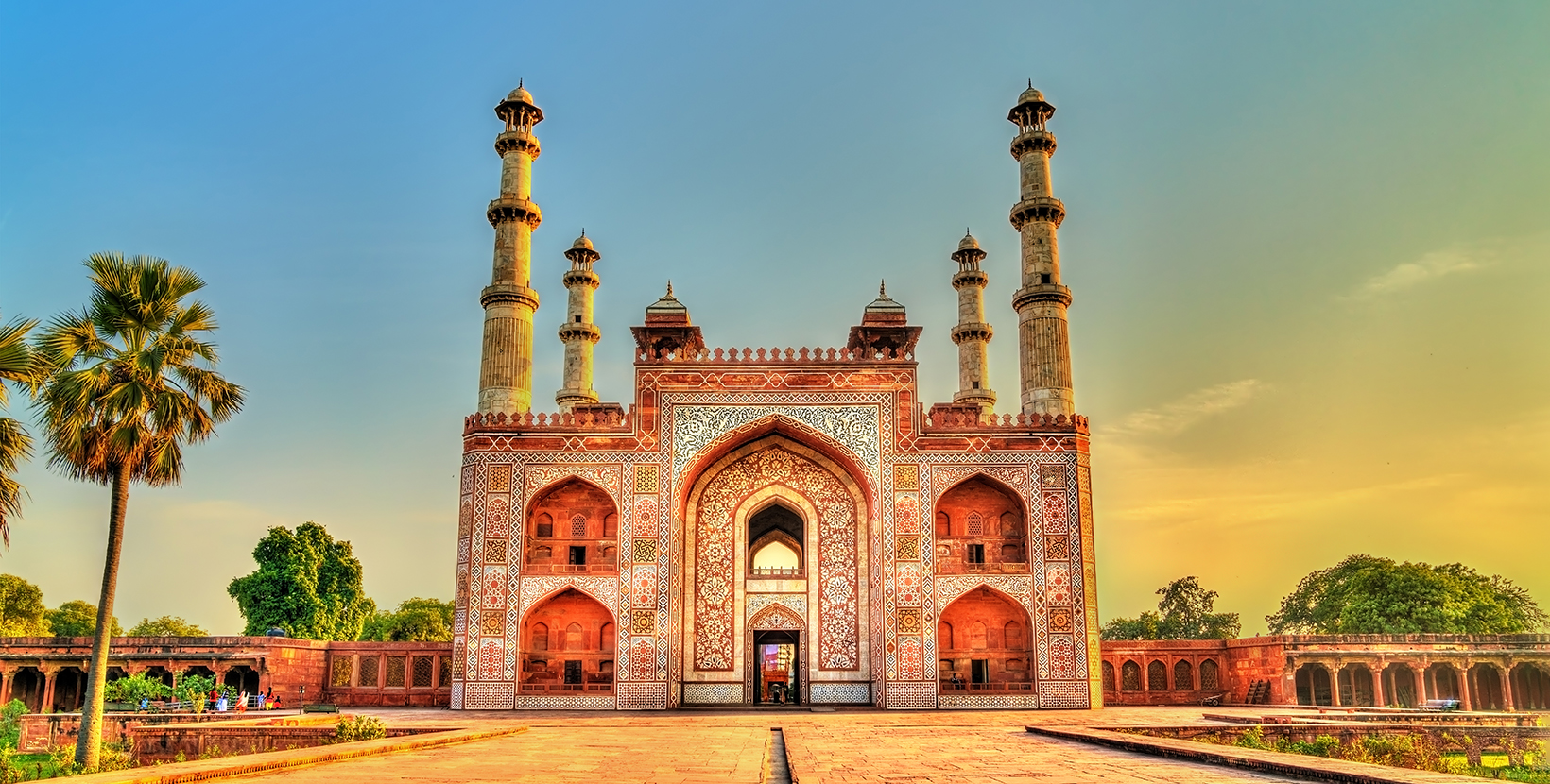 South Gate of Sikandra Fort in Agra - Uttar Pradesh State of India; Shutterstock ID 1062984107; purchase_order: -; job: -; client: -; other: -