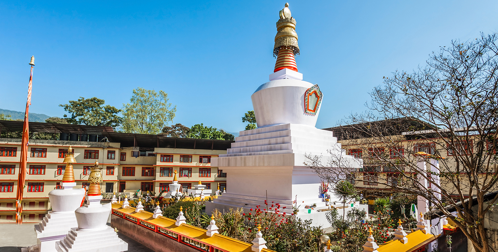 Do Drul Chorten is a buddhist stupa in Gangtok in the Indian state of Sikkim